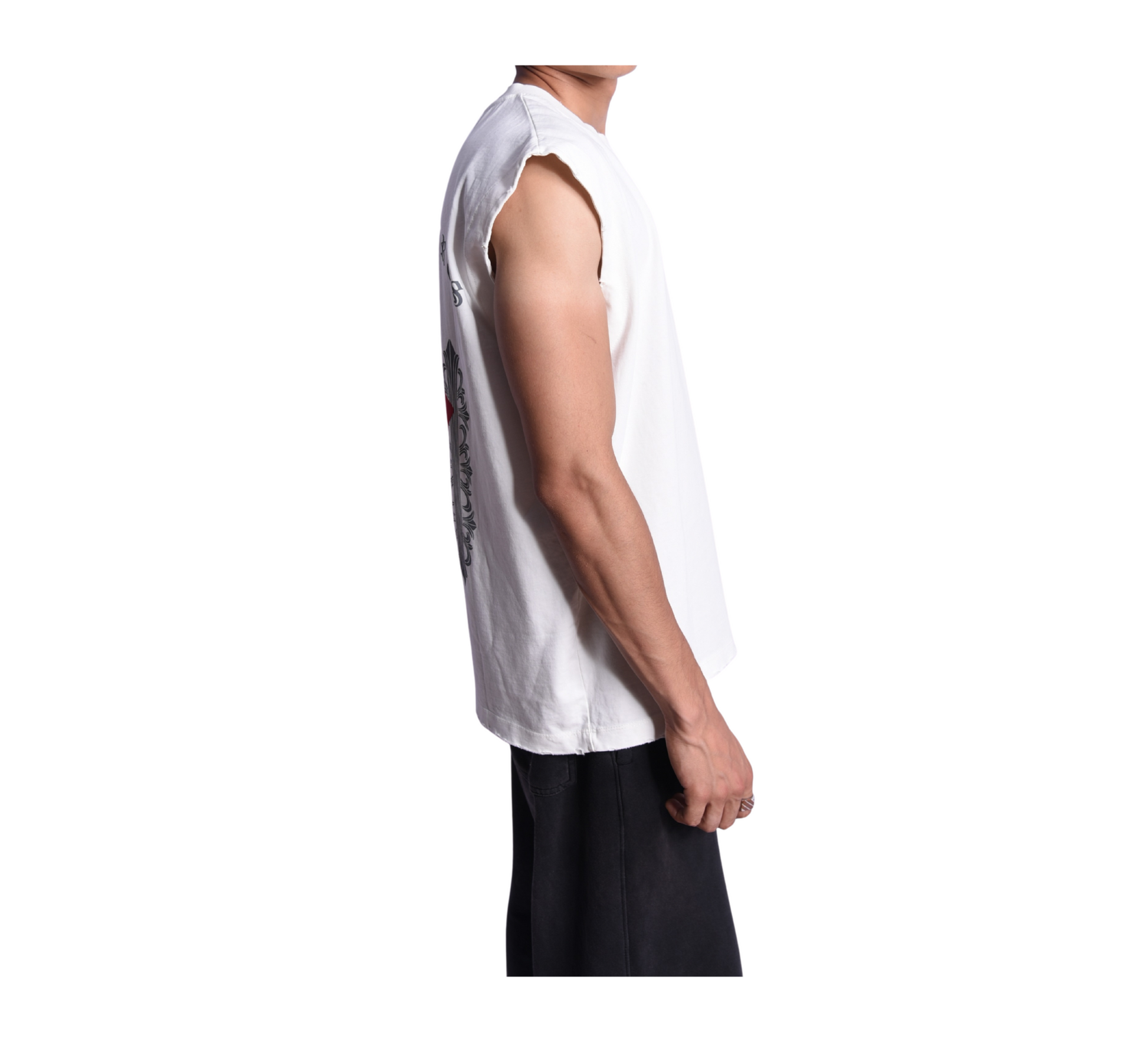 T-SHIRTS SLEEVELESS KROM HEARTS
