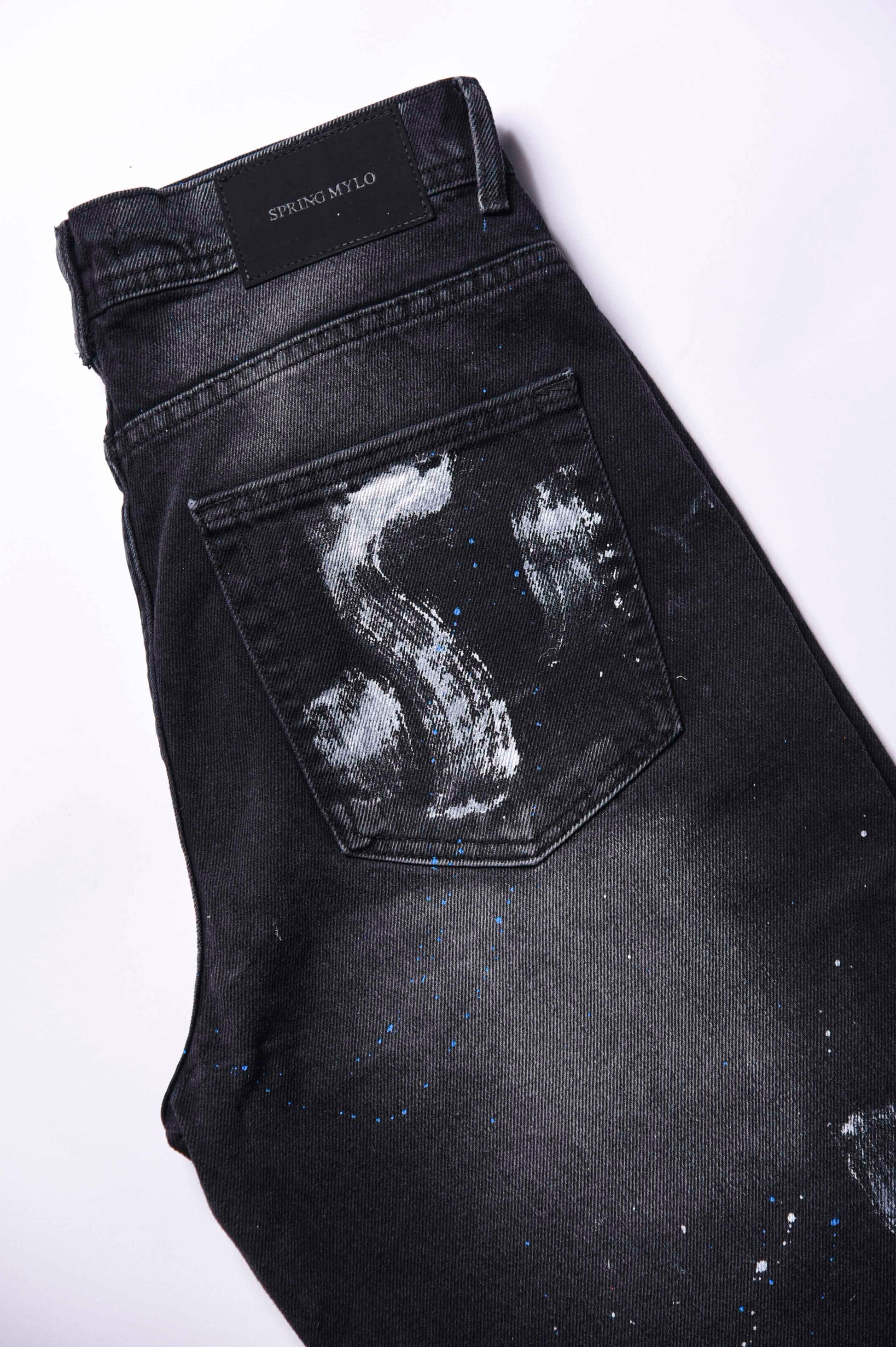 JEANS BAGGY FIT PRINTED WITH CUTTING